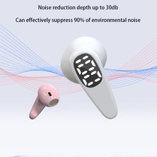 Unband D8 Tws Bluetooth 5.3 Kulaklık Dokunmatik Kontrol LED Güç Ekranlı Gerçek Kablosuz Spor Kulaklıkları (Ce Sertifikalı) - Siyah (Yurt Dışından)