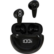 Unband D8 Tws Bluetooth 5.3 Kulaklık Dokunmatik Kontrol LED Güç Ekranlı Gerçek Kablosuz Spor Kulaklıkları (Ce Sertifikalı) - Siyah (Yurt Dışından)