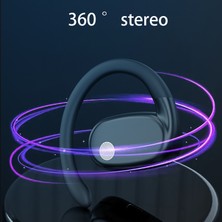 Unband YJ76 Kablosuz Tek Kulaklı Kulaklık Kulak Kancası Bluetooth Kulaklık Gürültü Azaltma Çağrısı - Beyaz (Yurt Dışından)