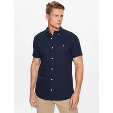 Jack & Jones Erkek Jprblusummer Shıeld Shırt S/s Ln Gömlek-Lacivert