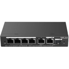 Ruıjıe 4port RG-ES206GS-P Gıgabıt 1-Uplınk 1-Sfp 54W Full Poe Cloud Yonetılebılır Desktop Swıtch