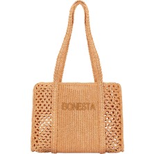 Bonesta Swimwear Caprı Caramel Plaj Çantası