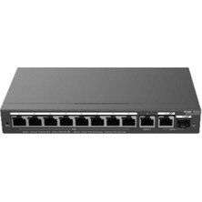 Ruıjıe 8port RG-ES210GS-P Gıgabıt 1-Uplınk 1-Sfp 120W Full Poe Cloud Yonetılebılır Desktop Swıtch