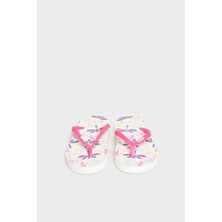 Tyess Kız Çocuk Terlik Eğlenceli Desenler ve Düz Topuk ile Rahat Kullanım Yaz İçin