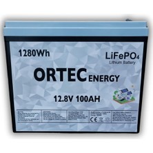 Or-Tec 12.8V 100AH Lifepo4 Lityum Akü