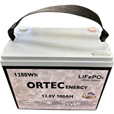 Or-Tec 12.8V 100AH Lifepo4 Lityum Akü