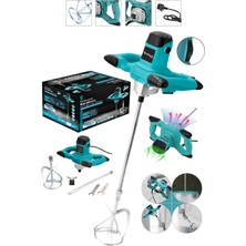 Assur Plus 1800 W Devir Ayarlı Elektrikli Alçı Boya Ve Harç Karıştırıcı Mikser-MAVİ