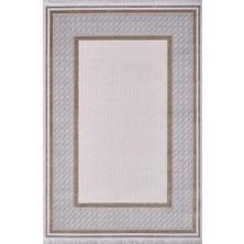 Artemis Halı Mina 09099d Krem Gold Çerçeve Desen Bambu Halı