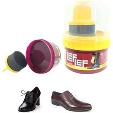 Nuri Leflef Pratik Cilalı Krem Bordo Ayakkabı Bakım Boyası 50 ml