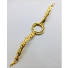 Çelikoğlu Kuyumculuk 22 Ayar Altın Kaplama Çeyrek Cerceveli Bileklik