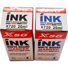 Modellino 2'li Beyaz Tahta Kalemi Mürekkebi Xsg 20 ml Mavi + Siyah
