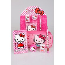 Hello Kitty Yeni Sezon Lisanslı Hello Kıtty Kalem Çantası not Defteri Kalemtraş geçmeli Kurşun Kalem ve Silgi Seti