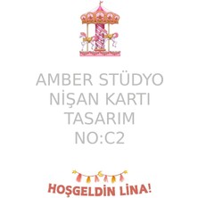 Amber Stüdyo Hoşgeldin Bebek Hediyelik 10 Adet - Yenidoğan Kız Erkek Bebek Kartlı Isme Özel Babyshower Hediyelik