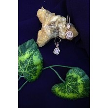 Agai Silver Baget Model Sallantılı Model Zirkon Taşlı Gümüş Küpe