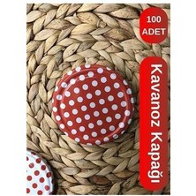Perodia Konserve Kapağı Kavanoz Kapağı Çift Silikonlu Şişe Kapağı 100 Adet
