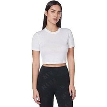 Nike Air Baskılı Dar Kesimli Kısa Kadın Tişört DZ3751-121