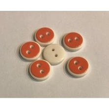 öztürk Beyaz Çember Bebe Düğmesi. 1.4cm 6'lı Paket.
