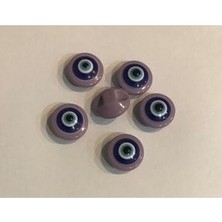 öztürk Şeffaf Bebe Nazar Düğmesi. 1.4cm 6'lı Paket