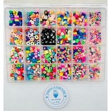 Egem Aksesuar 300 Adetli Dev Fimo Boncuk Seti Takı Malzemeleri