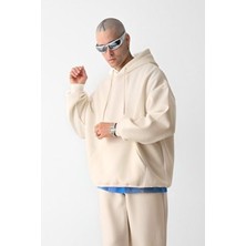 Yakamel Erkek 3 Iplik Beige Eşofman Takımı