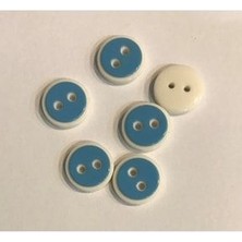 öztürk Beyaz Çember Bebe Düğmesi. 1.4cm 6'lı Paket.