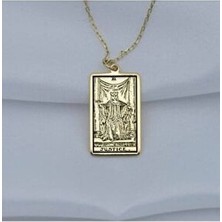 Agai Silver 925 Ayar Gümüş Tarot The Justice Adalet Kolye