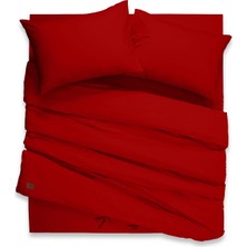 Sabia %100 Pamuk 62 Tel (155 Tc) 180X200+30 cm Lastikli Çarşaflı Battal Boy Nevresim Takımı