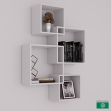 Barisbo Design Şık Duvar Rafı Mdf (Geniş Hacimli)