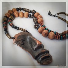 Z Jewelry Art Dakara - El Yapımı Etnik Otantik Bohem Kadın Erkek Kolye