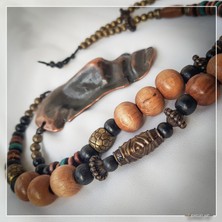 Z Jewelry Art Dakara - El Yapımı Etnik Otantik Bohem Kadın Erkek Kolye