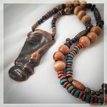 Z Jewelry Art Dakara - El Yapımı Etnik Otantik Bohem Kadın Erkek Kolye