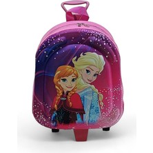 Baginn Anaokulu Çekçekli Sırt Çantası 3D Kabartmalı Kreş Kız Çocuk Çantası