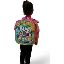 Baginn Anaokulu Sırt Çantası 3D Kabartmalı Bej Renk 30x20x10 cm Kız Çocuk İçin