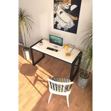 Dekopratik Marsilya Çalışma Masası Bilgisayar Masası Ofis Masası 122x55 Beyaz