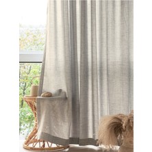 Ran Perde Ince Keten Tül Fon Perde – Bej - Pileli Dikim -Ince Dokulu - 1 Adet - Bj163