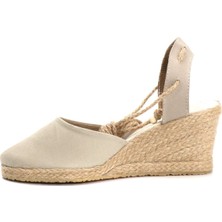 Star Tombis Elişi Bej Kadın Dolgu Topuk Espadril Handmade