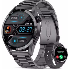 Watch GT3 Pro 46mm Siyah Amoled Ekranlı Spor Çelik Kasa Erkek Akıllı Saat Sesli Görüşmeli NFC, GPS, Spor Takibi, Sağlık Ölçümü Android İos iphone Huawei Uyumlu 8-9 Howear