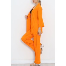 Perıdıva Uzun Kimono Takım Oranj - 722.1247.