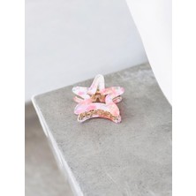 Aymeta Kadın Minik Altın Detaylı 4 cm Kemik Mandal Toka