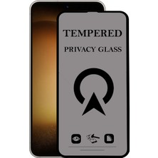 Kzy Samsung Galaxy S23 ile Uyumlu Tam Kaplayan Privacy Hayalet Temperli Ekran Koruycu Cam