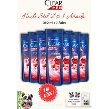 Clear 7 Al 6 Öde Clear Men Kepeğe Karşı Etkili Hızlı Stil 2'si 1 Arada Şampuan 350 ml ve Rosıe