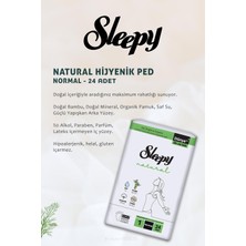 Sleepy 11 Al 10 Öde Natural Hassas Hijyenik Ped Normal 24 Adet ve Disk Pamuk