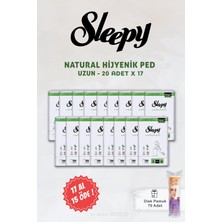 Sleepy 17 Al 15 Öde Natural Ultra Hassas Hijyenik Ped Uzun 20 Adet ve Disk Pamuk