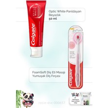 Colgate Optic White 50 Ml Diş Macunu,  Foamsoft Diş Eti Masajı Diş Fırçası Ve Rosıe