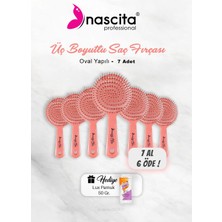 Nascita 7 Al 6 Öde Nascita Üç Boyutlu Oval Saç Fırçası Pembe, Pamuk