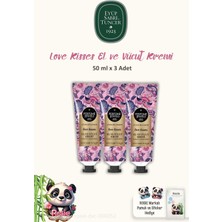 Eyüp Sabri Tuncer 3 Adet Perfume Jewels Love Kisses El Kremi 50 ml ve Rosıe Pamuk