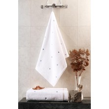 Varol Love Serisi Nakışlı Micro Cotton Banyo Havlu Seti