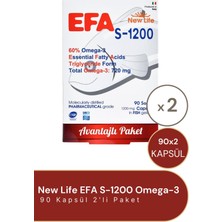 New Life Efa S-1200 Omega-3 90 Kapsül - 2 Adet