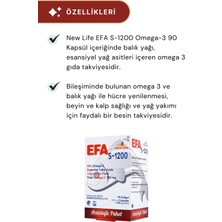 New Life Efa S-1200 Omega-3 90 Kapsül - 2 Adet