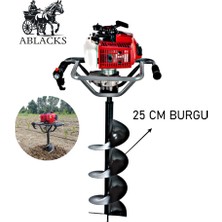 Ablacks Toprak Burgu Makinesi 25 cm Burgulu